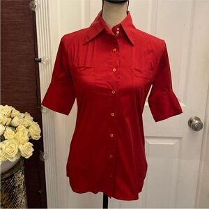 Fendi Red Women's Button-Up shirt blouse, S